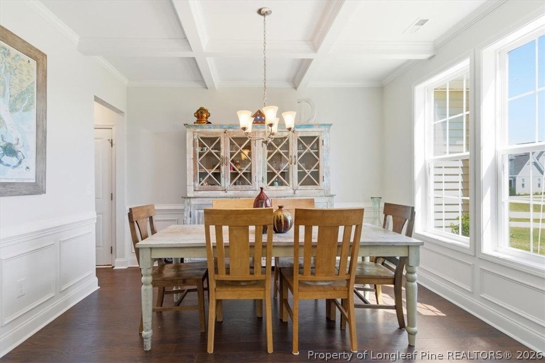 339 Rocking Horse Lane Raeford, NC 28376 - Photo 7 of 47 a view of a dining room with furniture window and outside view