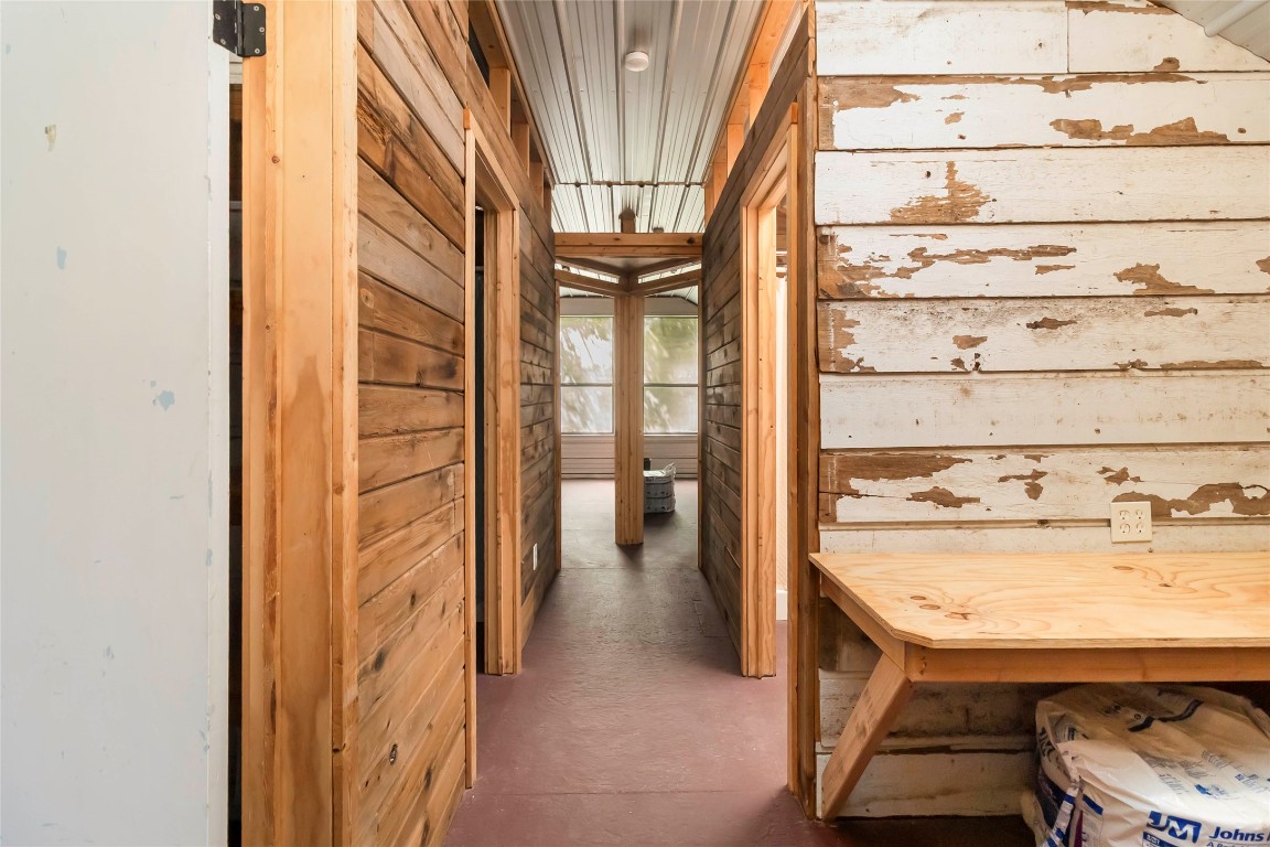 208 Old Potato Road Paige, TX 78659 - Photo 25 of 40 a view of a balcony a car and wooden floor