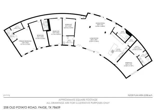 $849,000 | 208 Old Potato Road, Paige, TX 78659