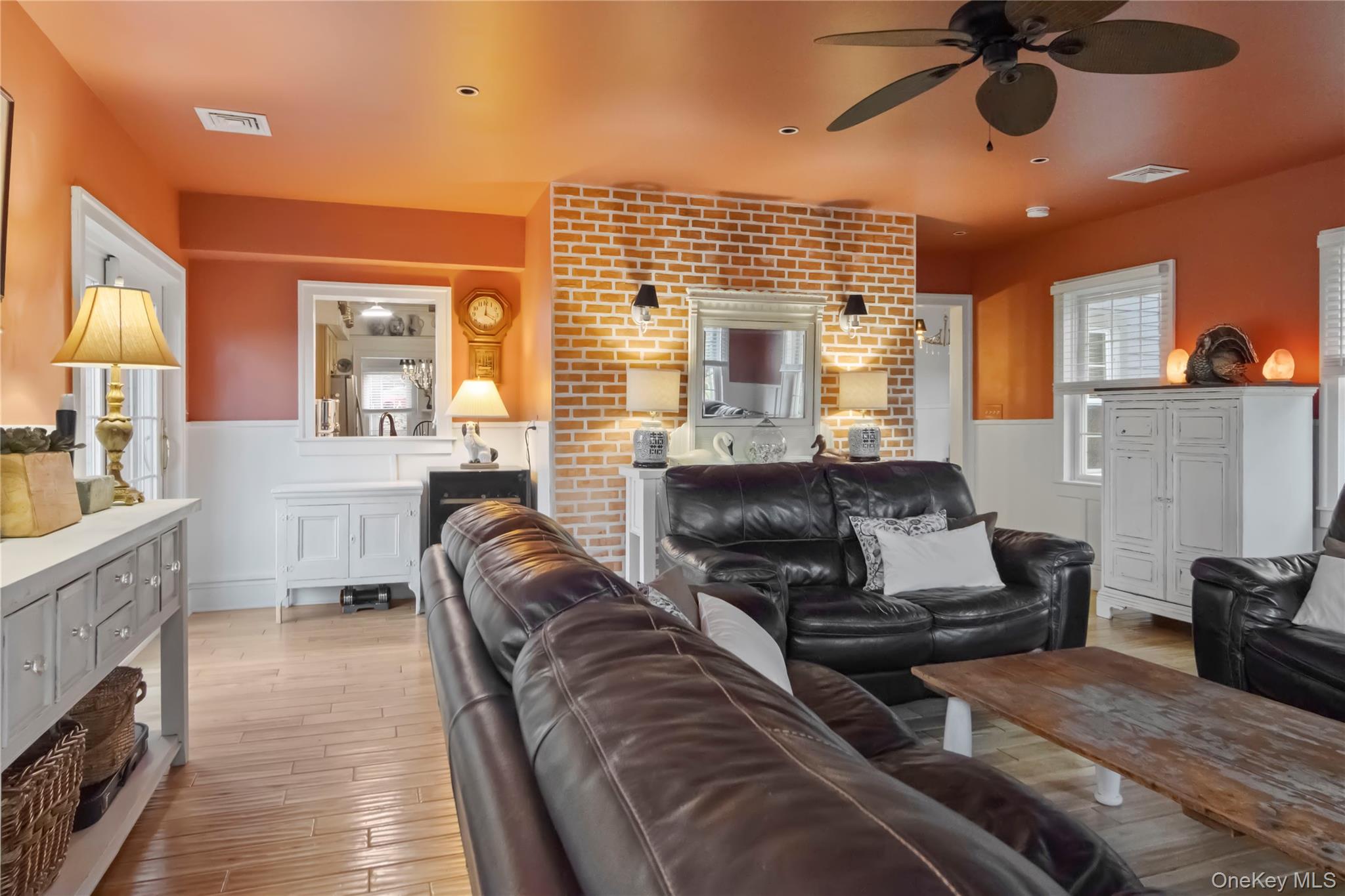 195 Pressler Road Wallkill, NY 12589 - Photo 12 of 45 a living room with furniture and a fireplace