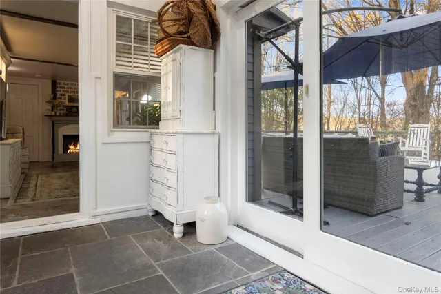 a view of a house with a door