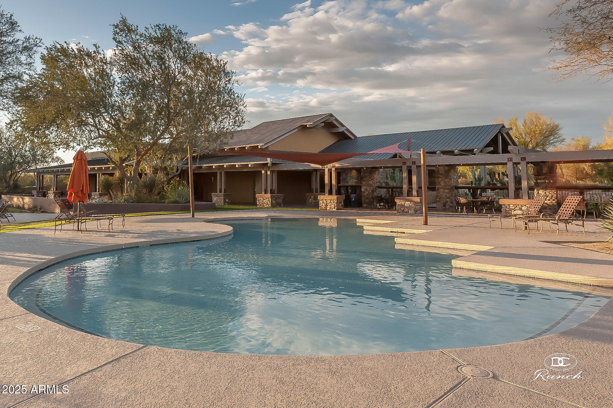 9190 East Hoverland Road Scottsdale, AZ 85255 - Photo 33 of 35 a view of indoor swimming pool with outdoor seating