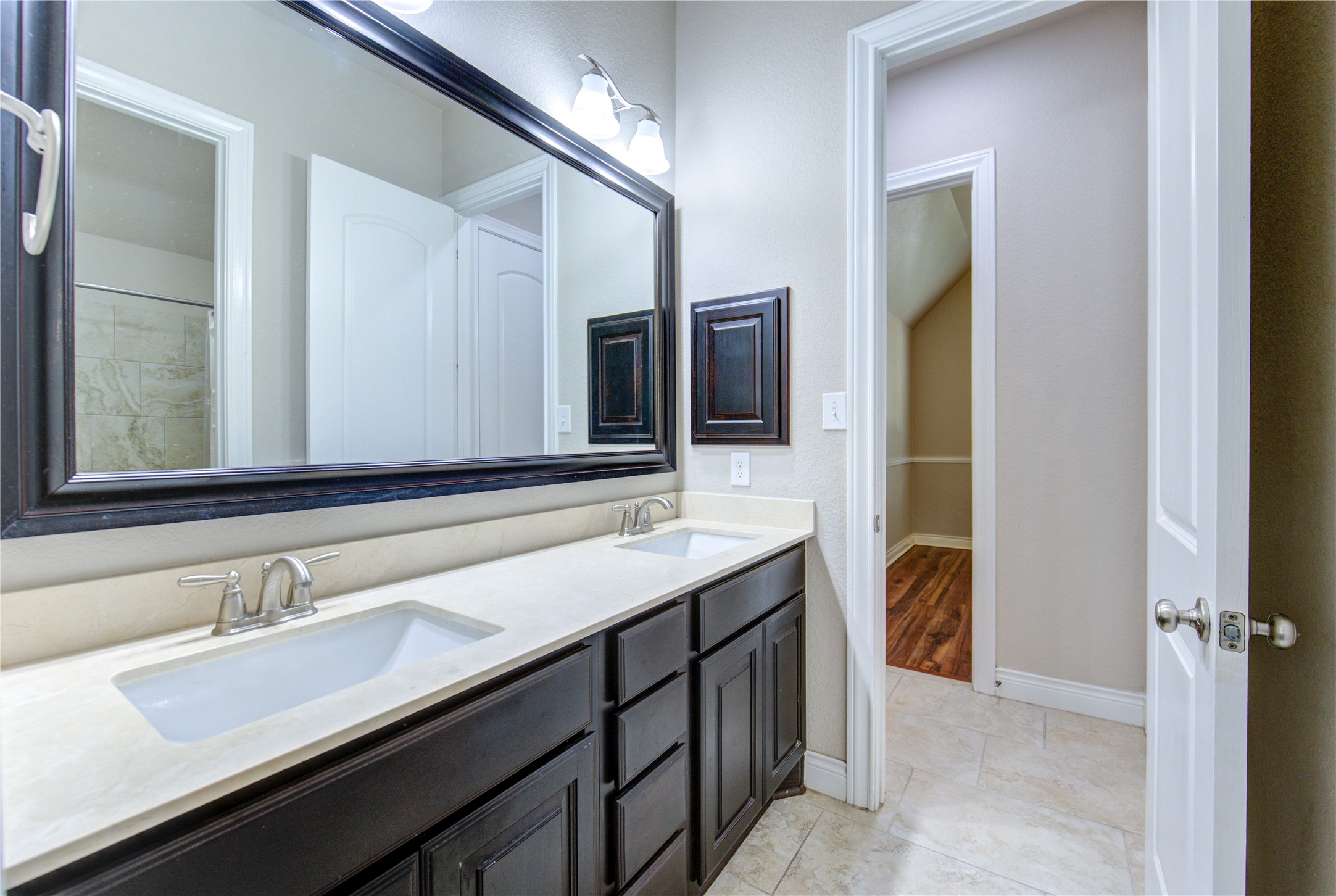 29103 Erica Lee Court Katy, TX 77494 - Photo 28 of 49 a bathroom with a sink and a mirror