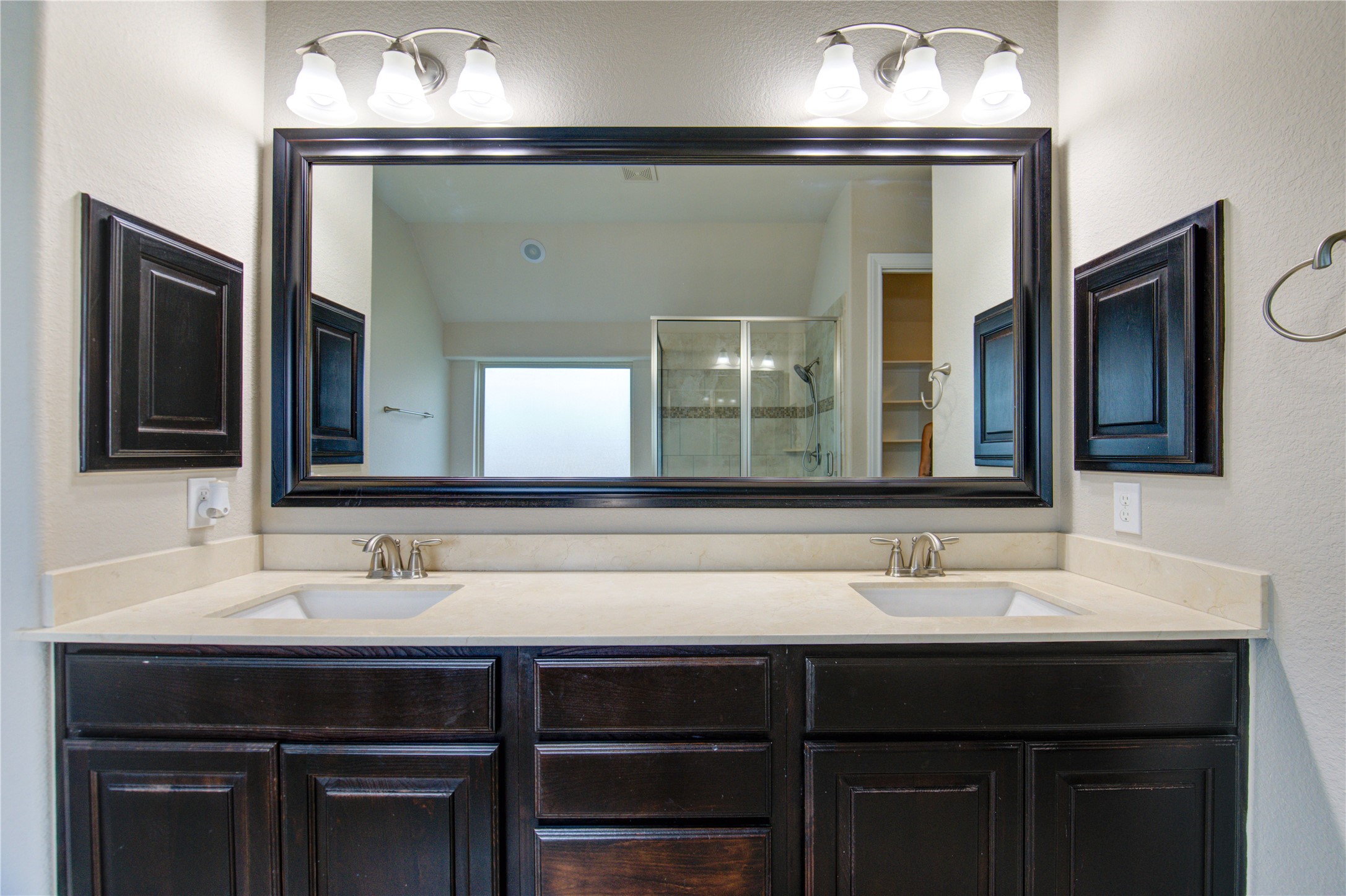 29103 Erica Lee Court Katy, TX 77494 - Photo 35 of 49 a bathroom with a sink and a mirror