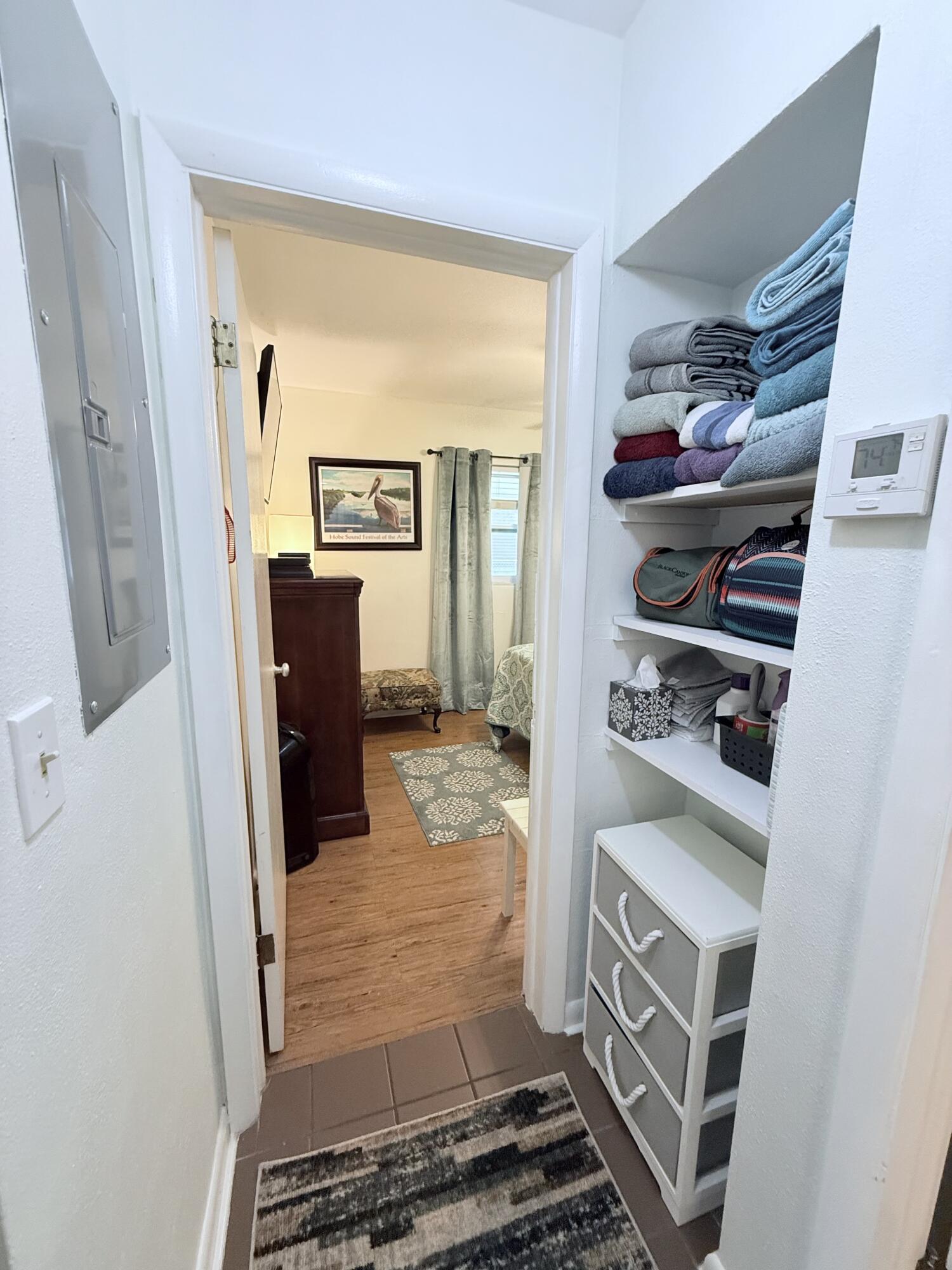 1736 Hunter Road Okeechobee, FL 34974 - Photo 18 of 35 a kitchen with a refrigerator and a stove