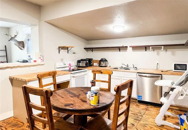 a bedroom with a bed and a walk in closet