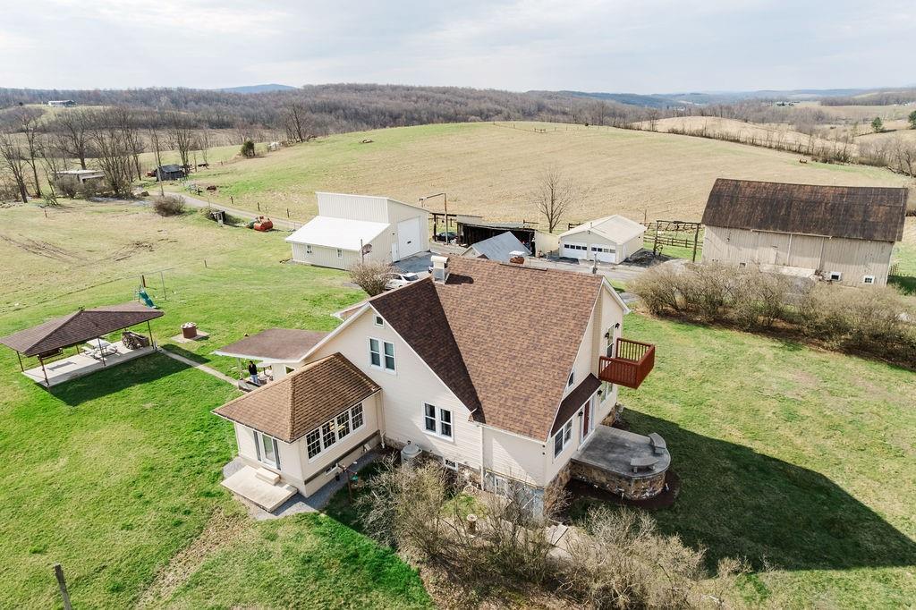 1898 Schellsburg Road Claysburg, PA 16625 - Photo 18 of 50 an aerial view of a house with outdoor space and lake view
