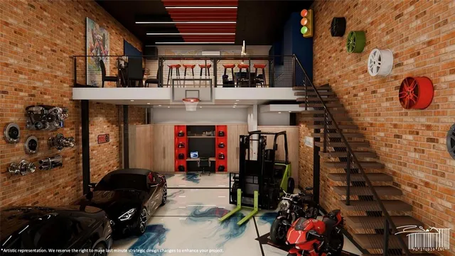 a view of a storage room with shelves