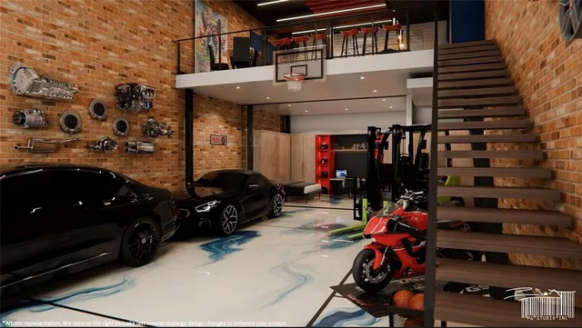 a car parked in front of a building