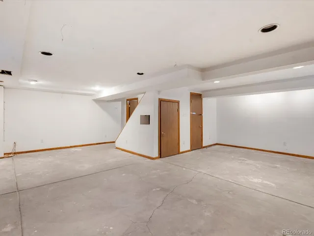 a view of an empty room