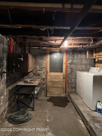 a view of water heater room