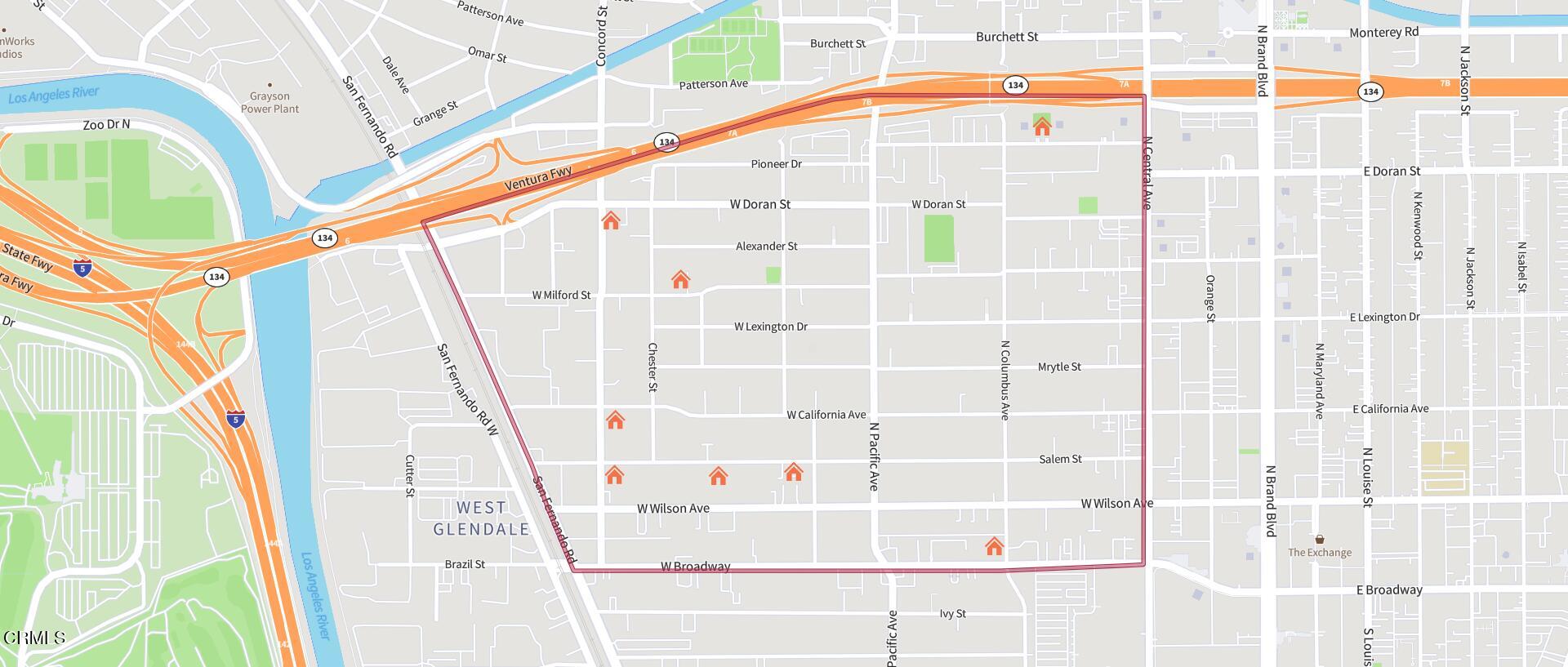 615 Alexander Street Glendale, CA 91203 - Photo 50 of 50 Vineyard map