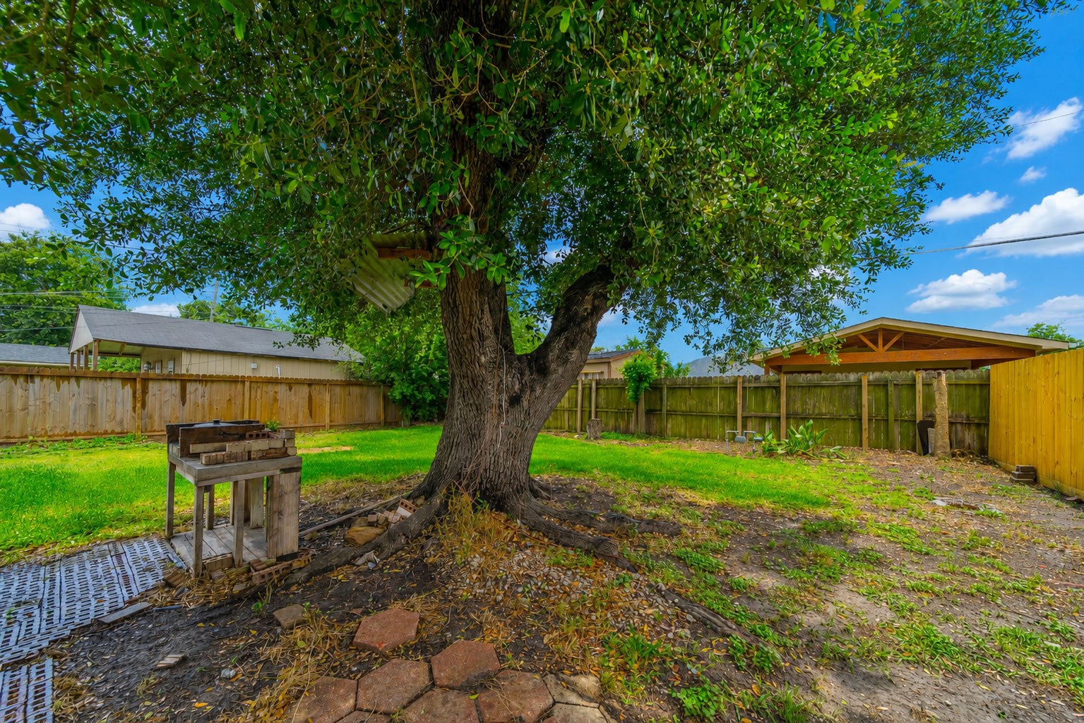 415 Gober Street Houston, TX 77017 - Photo 11 of 12 a view of a yard in front of house