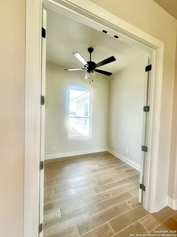 a view of an empty room