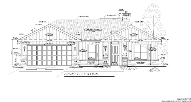 a view of a white building among the street