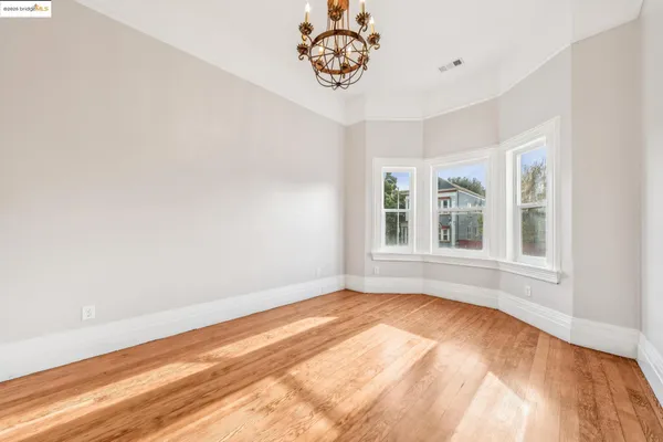 an empty room with window