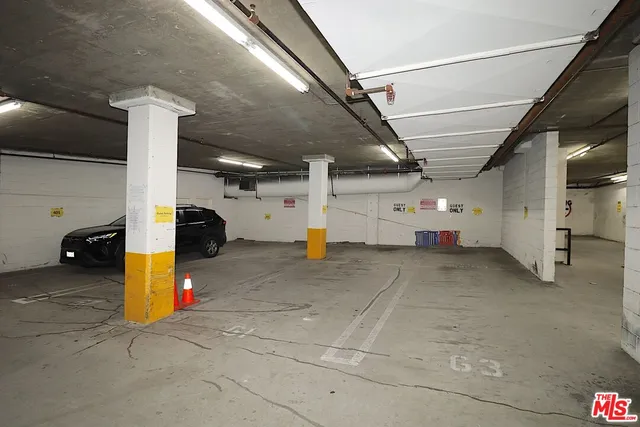 a view of parking garage