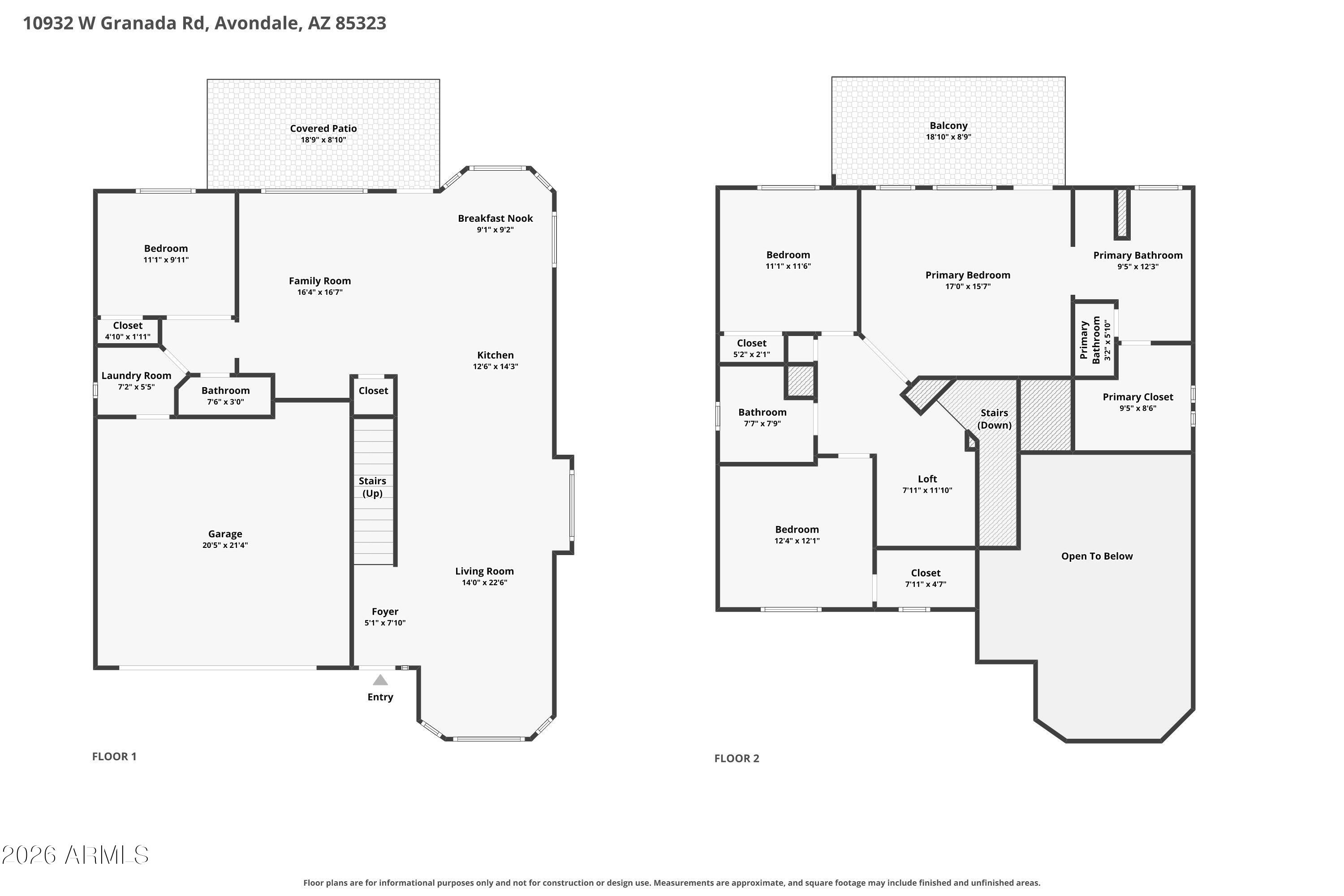 10932 West Granada Road Avondale, AZ 85392 - Photo 34 of 34 Granada Floor Plan