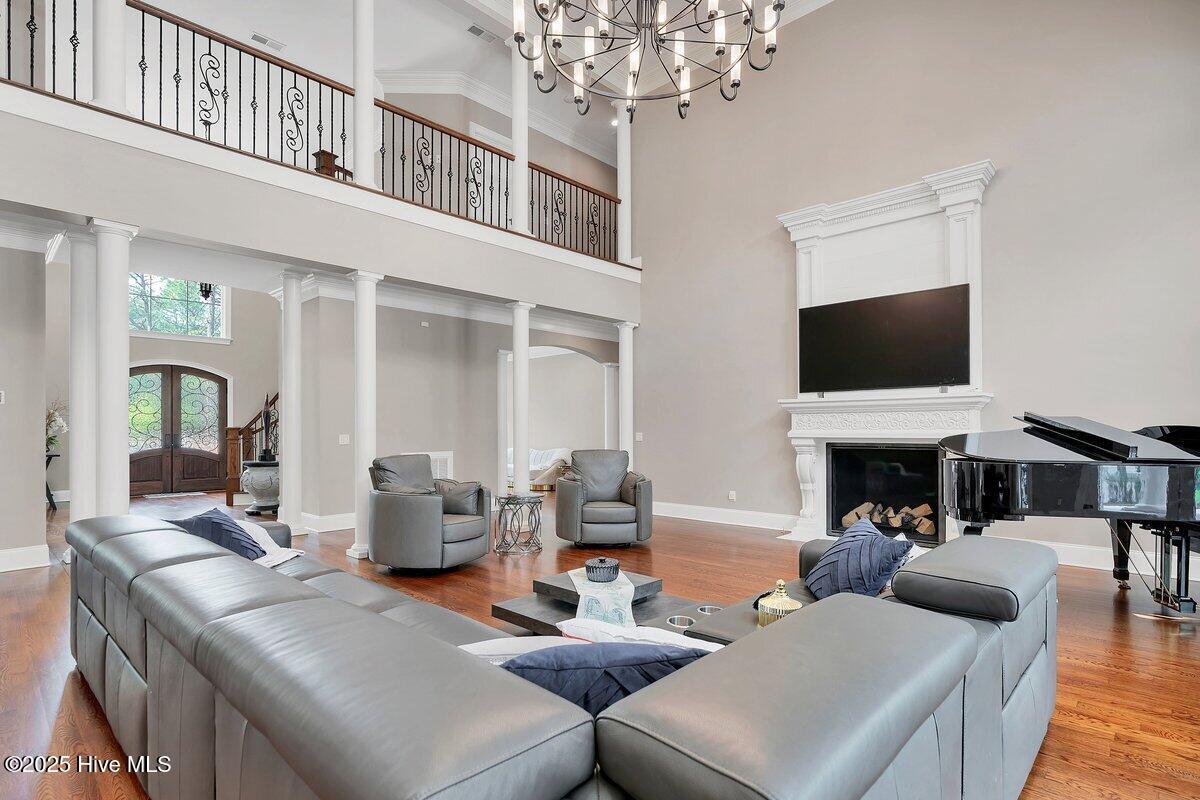 2270 Midland Road Pinehurst, NC 28387 - Photo 14 of 91 Fireplace and balcony