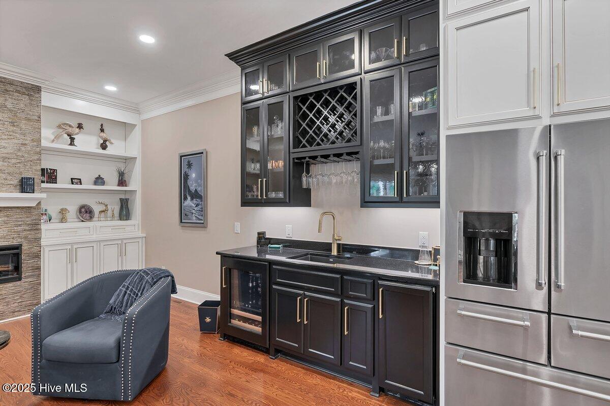 2270 Midland Road Pinehurst, NC 28387 - Photo 25 of 91 Bar area and wine refrigerator