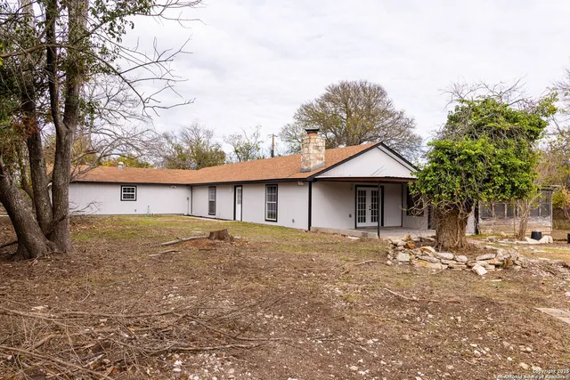 a backyard of a house