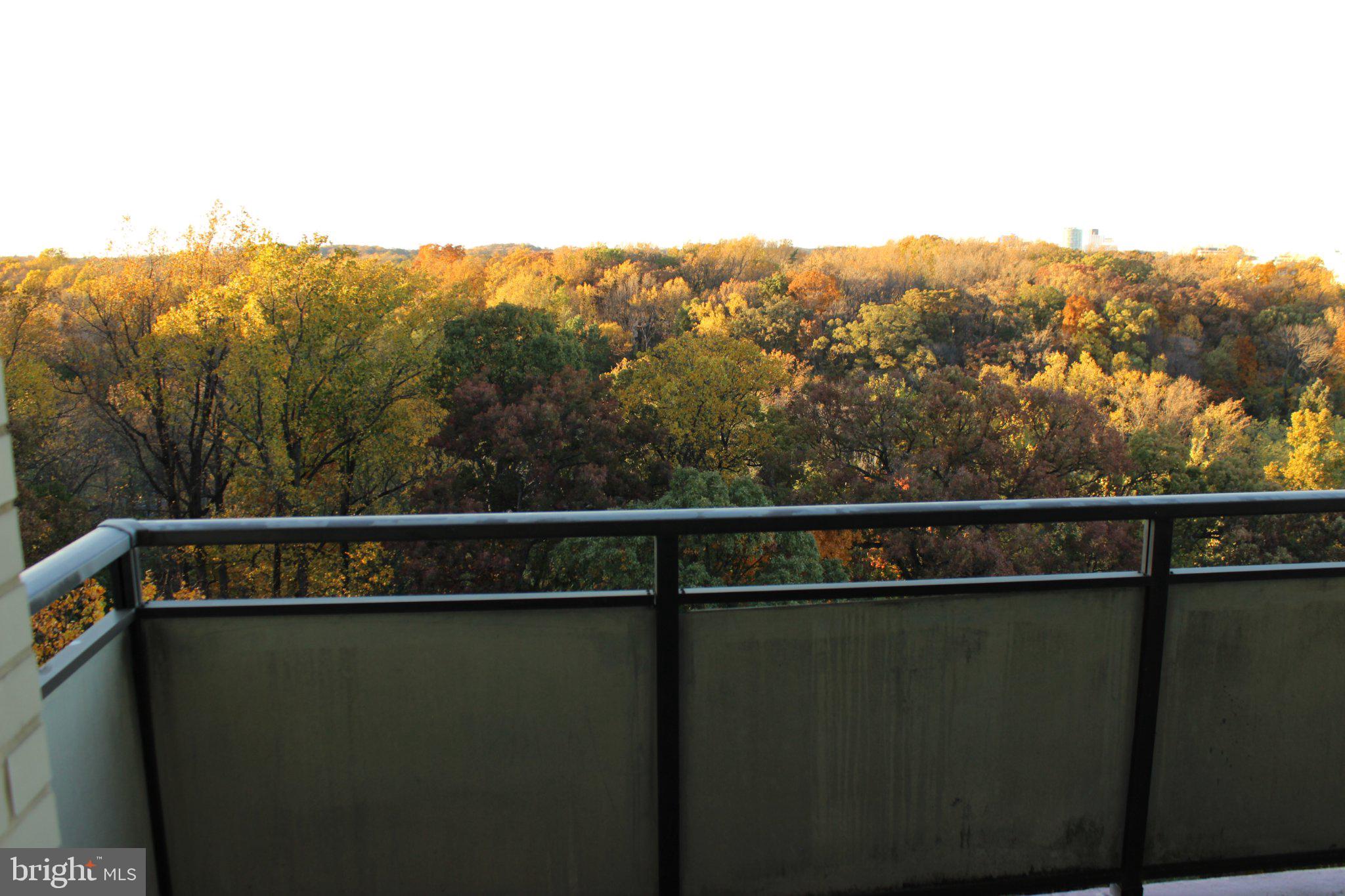 a view of city from balcony