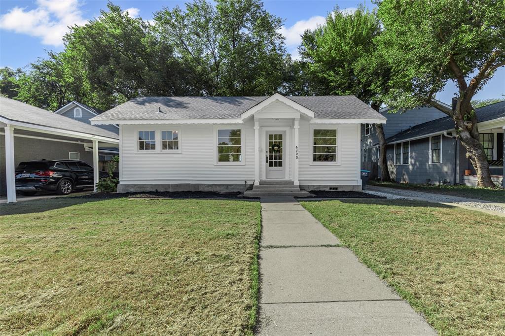 4723 El Campo Avenue Fort Worth, TX 76107 - Photo 1 of 21 a front view of a house with a yard