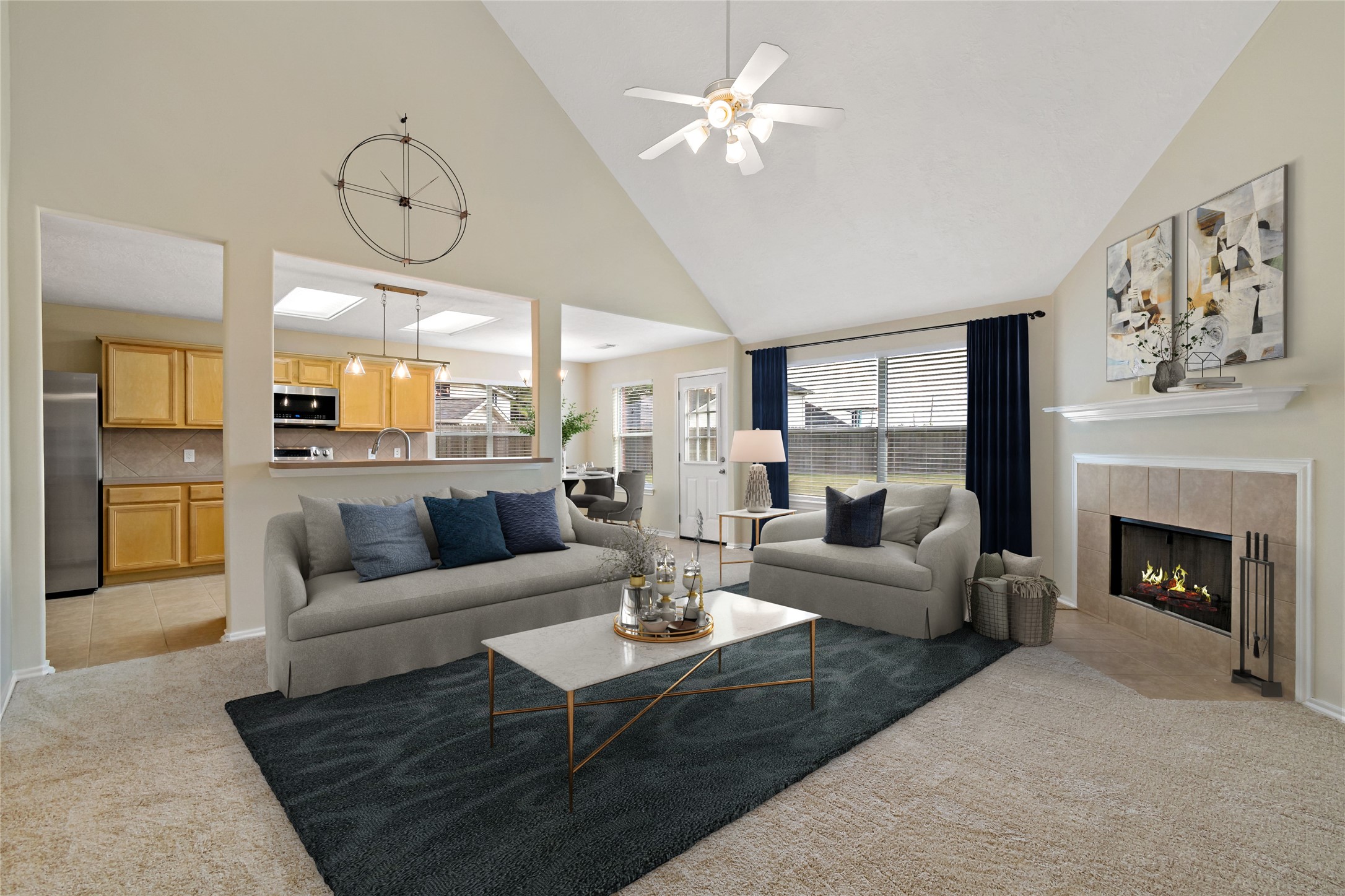 5607 Lilywood Court Rosharon, TX 77583 - Photo 14 of 49 Living Room Staged