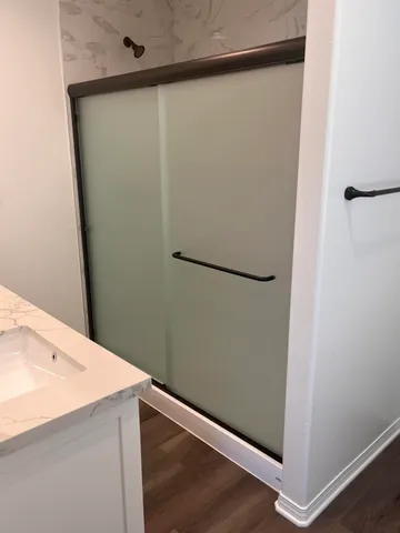 a view of an empty room