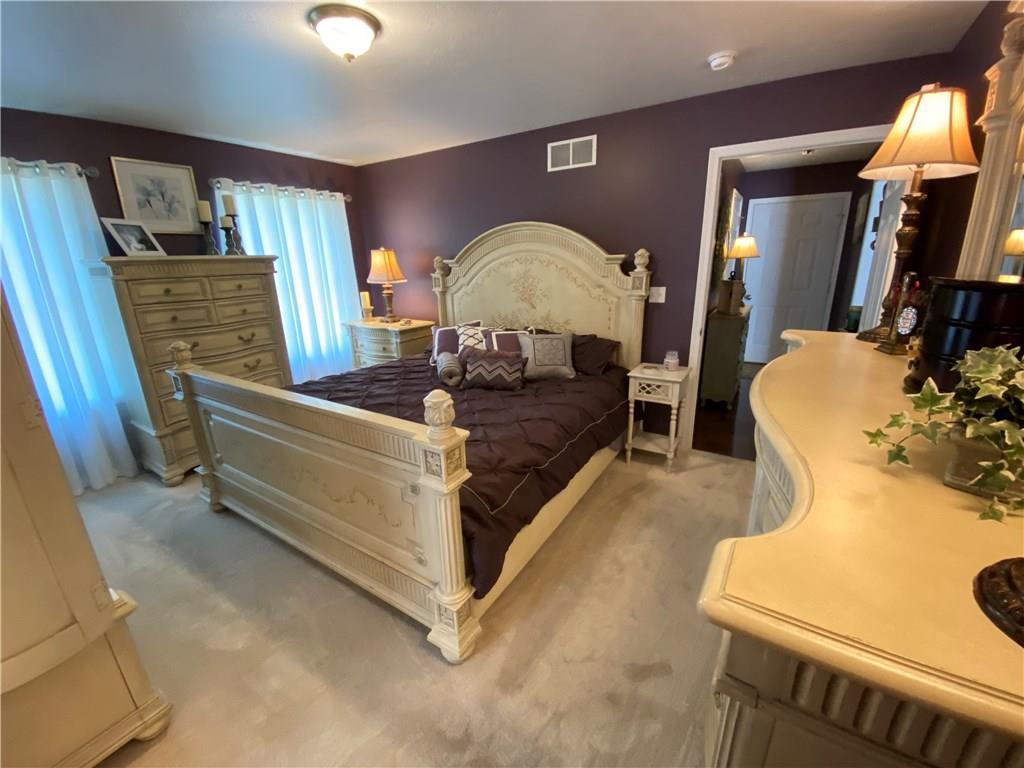 159 Donation Road Greenville, PA 16125 - Photo 14 of 25 Master bed room. Private on opposite side of home with full bath and 1 walk in closets