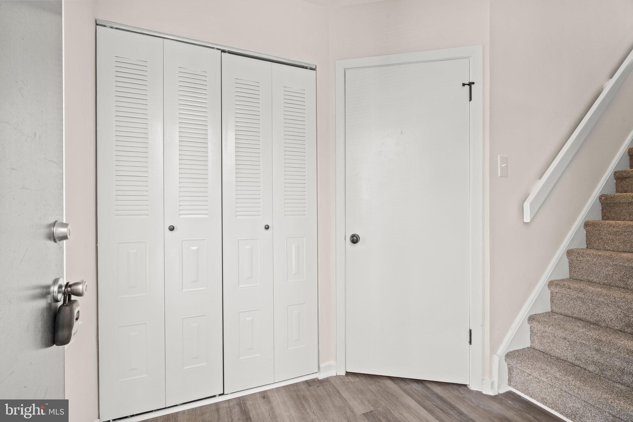 1210 Thackery Court Sicklerville, NJ 08081 - Photo 3 of 18 a view of a closet with wooden floor