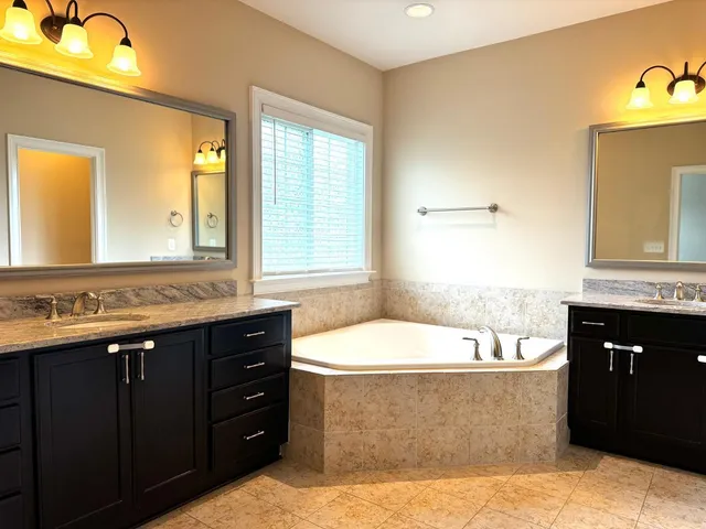 a bathroom with a sink and a bathtub