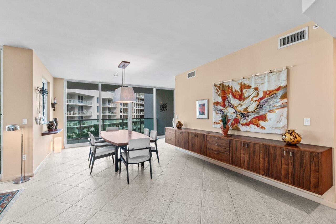 500 Southeast Mizner Boulevard, Unit A411 Boca Raton, FL 33432 - Photo 3 of 67 a view of a dining room with furniture window and outside view