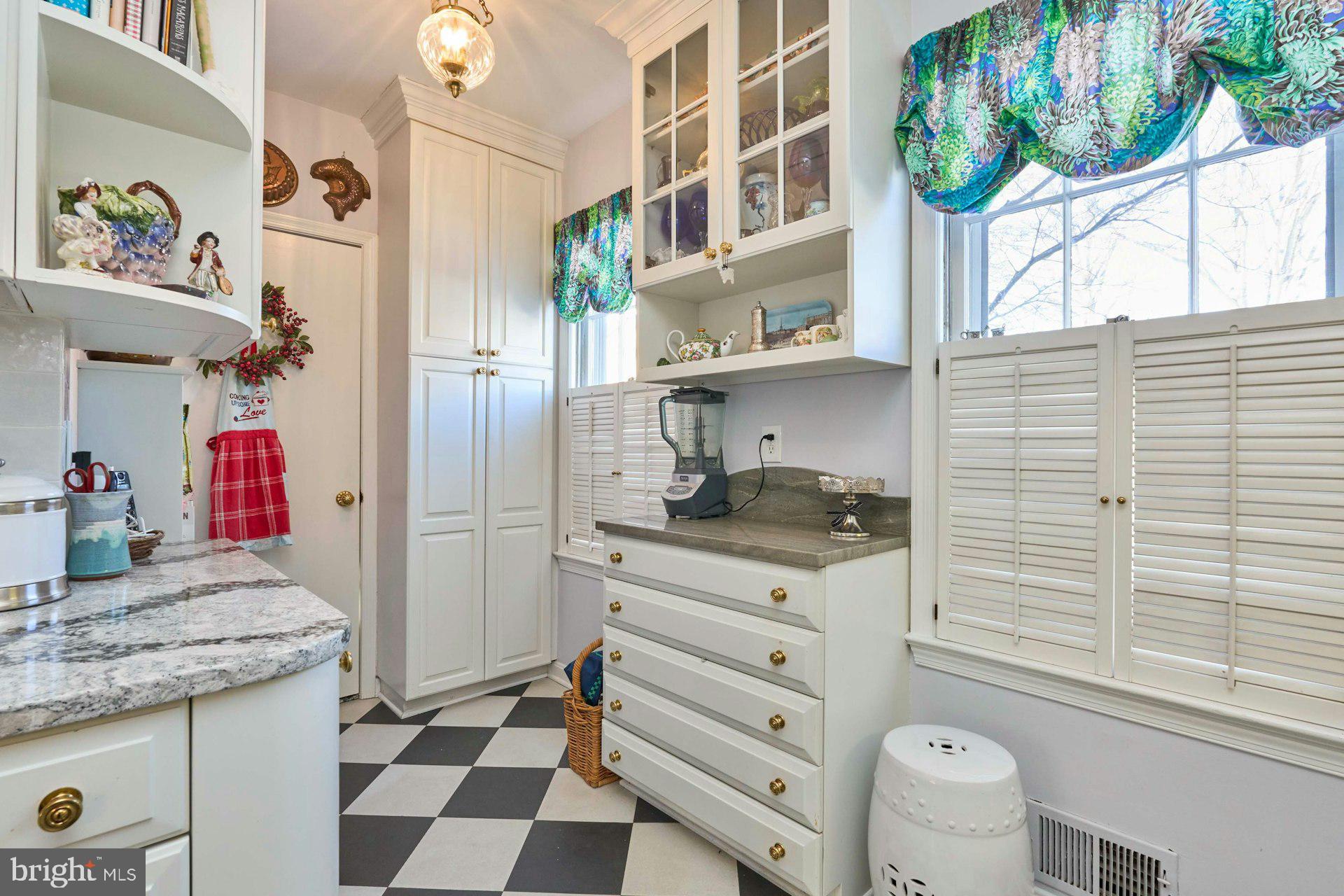 3528 Hamlet Place, Unit 808 Chevy Chase, MD 20815 - Photo 18 of 57 Wood chopping block w/cabinets above and below
