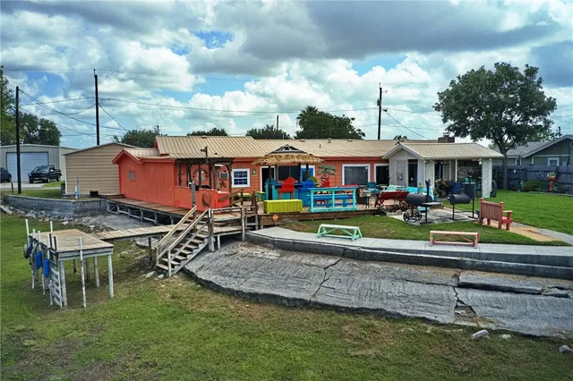 a view of balcony with seating space