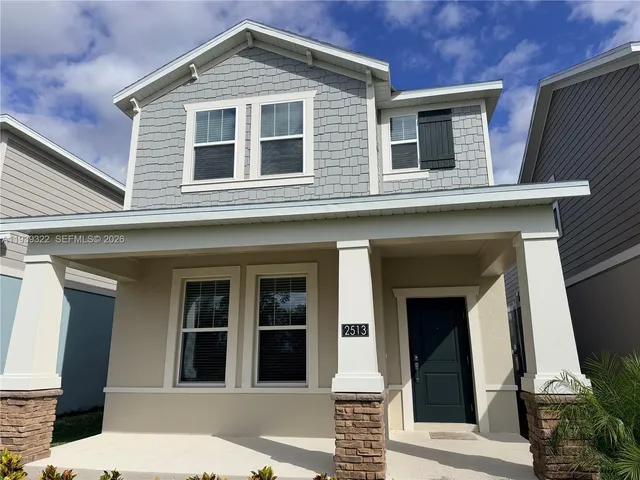 a front view of a house