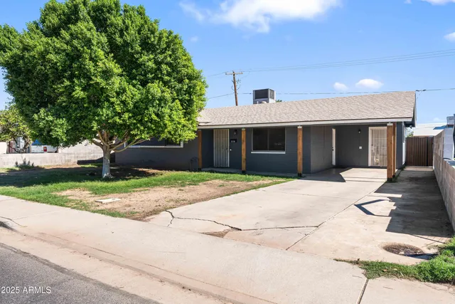 a house with a garden space