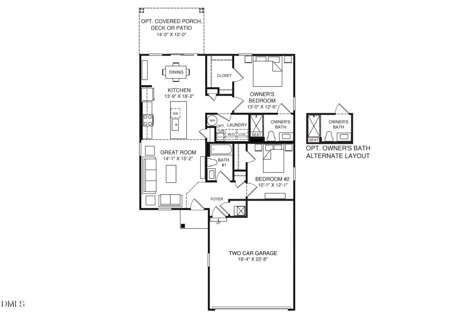 505 Nemesia Drive Wendell, NC 27591 - Photo 23 of 23 a picture of a floor plan