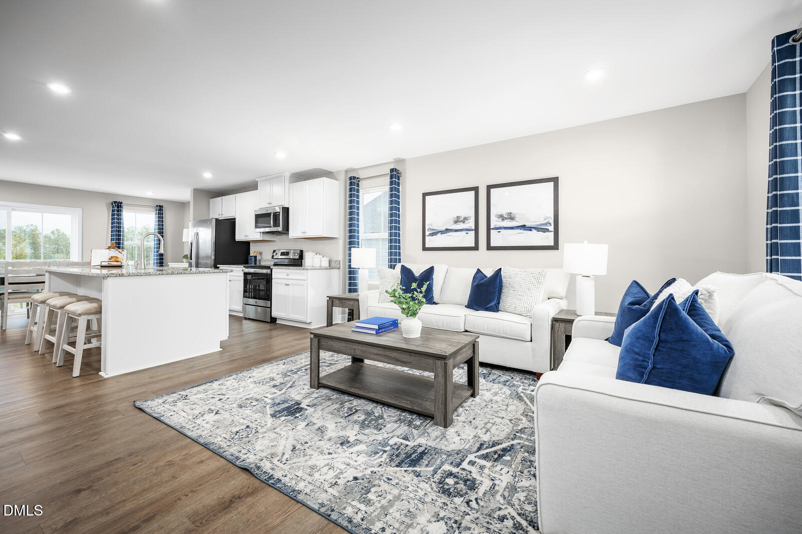 505 Nemesia Drive Wendell, NC 27591 - Photo 8 of 23 a living room with furniture and a wooden floor