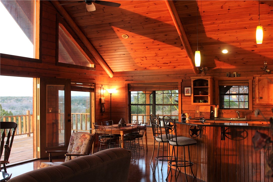 a living room filled with furniture