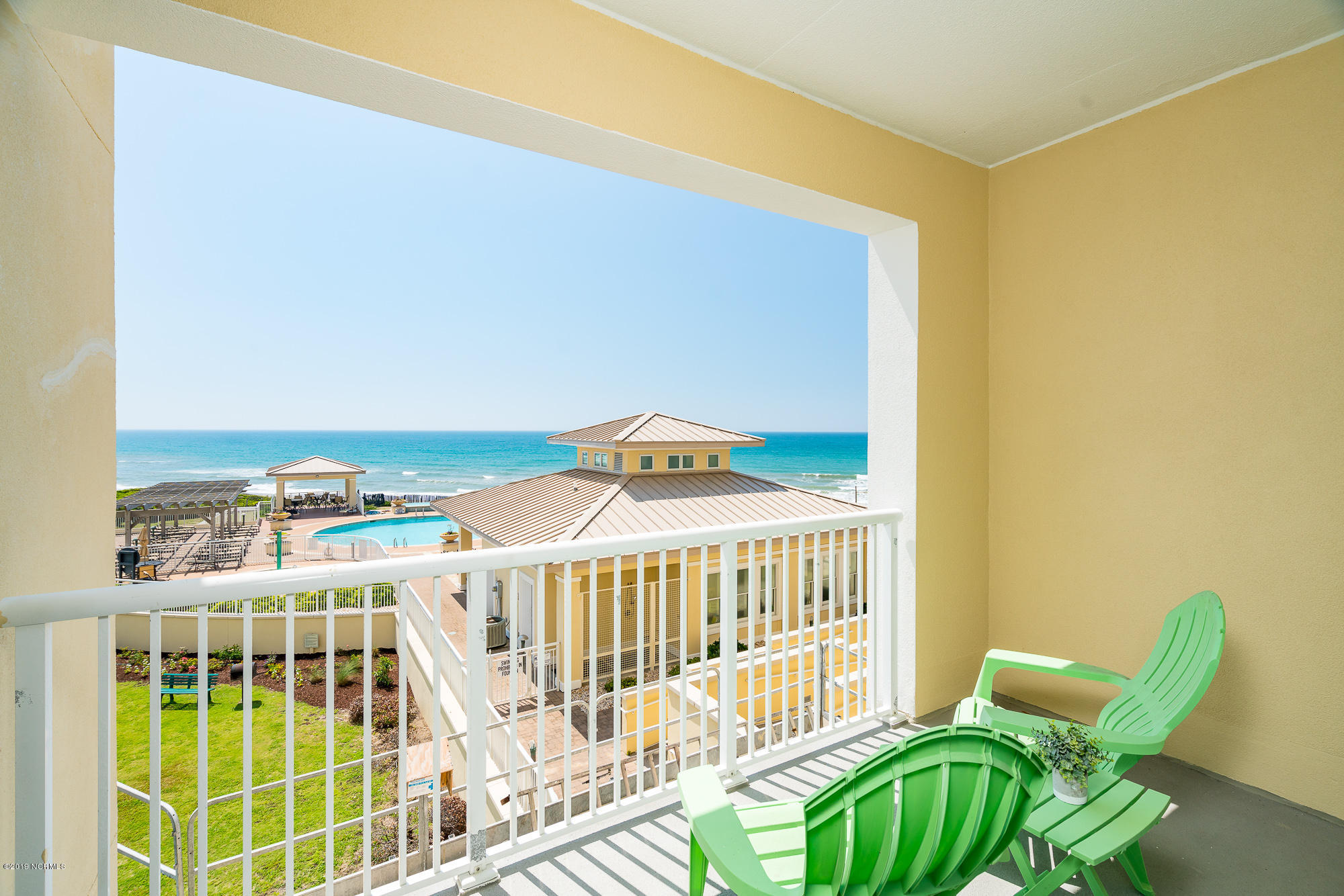 1435 Salter Path Road, Unit F2 Indian Beach, NC 28512 - Photo 9 of 36 Back Porch Overlooking Ocean