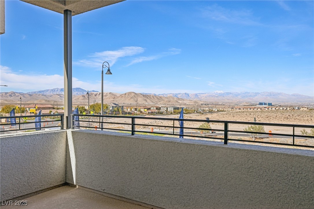 3338 Esker Rdg Avenue Henderson, NV 89044 - Photo 55 of 84 Balcony featuring a mountain view