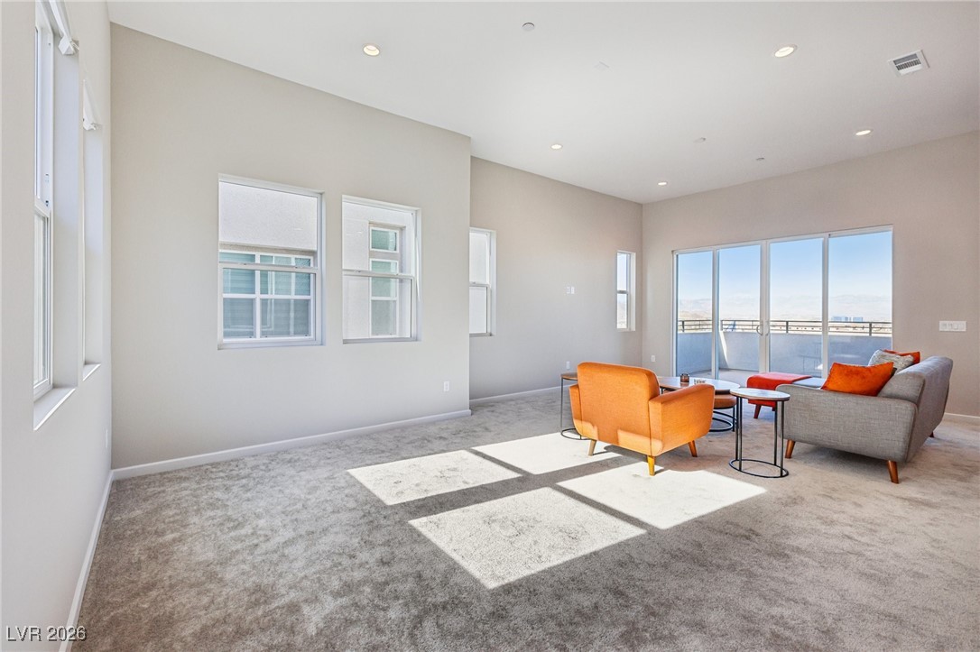 3338 Esker Rdg Avenue Henderson, NV 89044 - Photo 10 of 84 Sitting room featuring recessed lighting