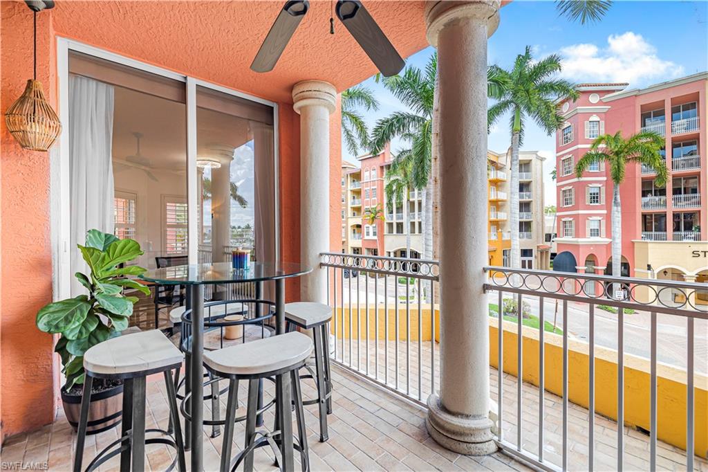 450 Bayfront Place, Unit 4202 Naples, FL 34102 - Photo 18 of 39 Balcony with a ceiling fan