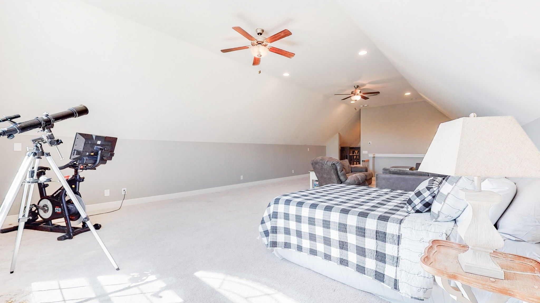 262 Ridgewater Way Mount Juliet, TN 37122 - Photo 35 of 58 a bedroom with a bed and a chandelier