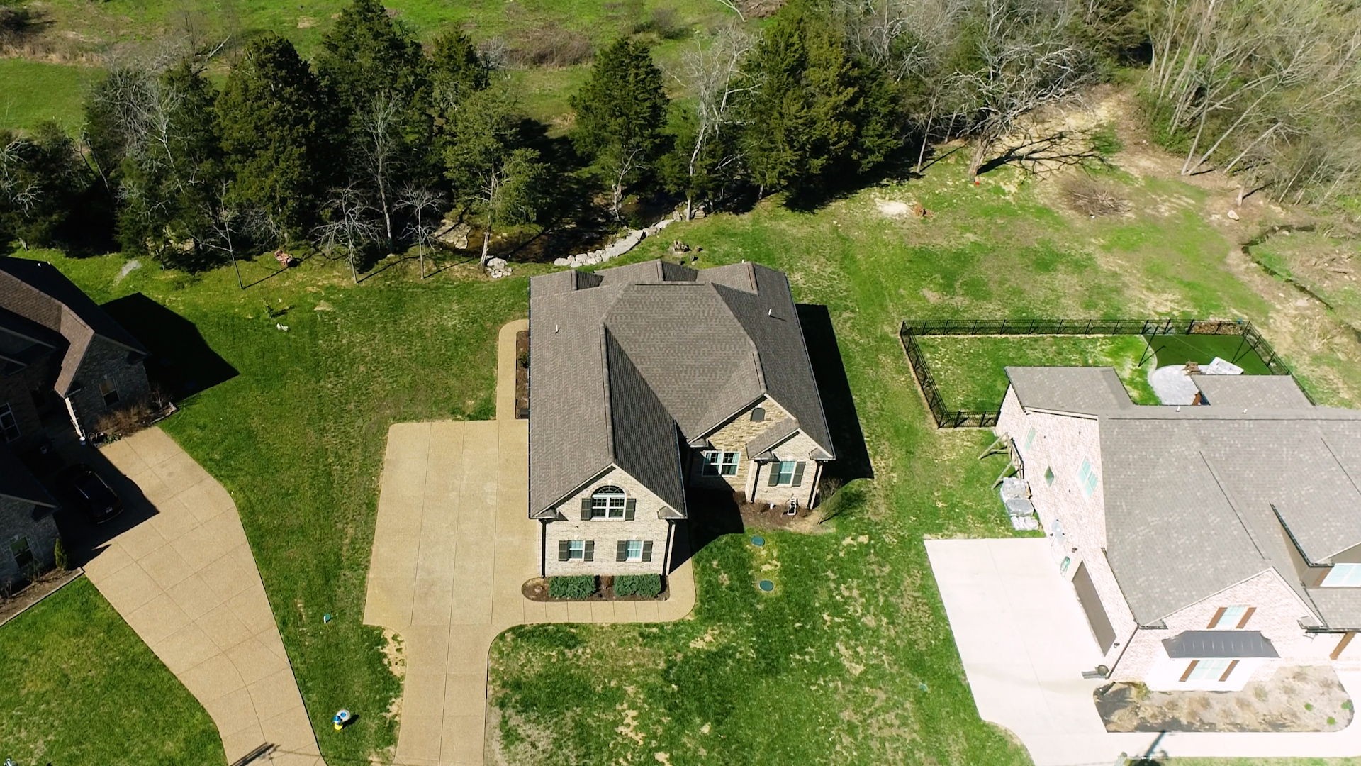 262 Ridgewater Way Mount Juliet, TN 37122 - Photo 55 of 58 an aerial view of a house with garden space and street view