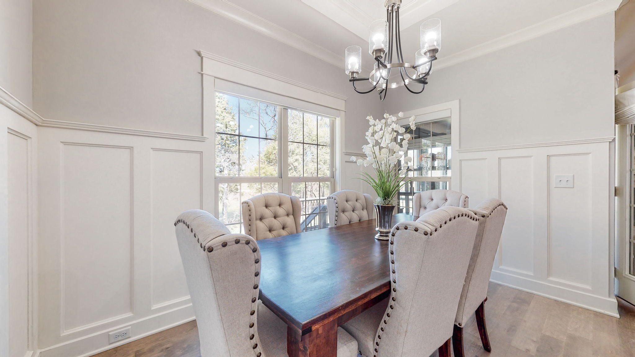 262 Ridgewater Way Mount Juliet, TN 37122 - Photo 10 of 58 a view of a dining room with furniture wooden floor and chandelier