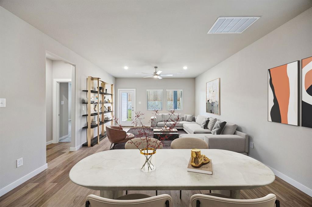 324 Millwood Road Lavon, TX 75166 - Photo 11 of 33 Living and Dining Room in the Willow home plan by Trophy Signature Homes – REPRESENTATIVE PHOTO