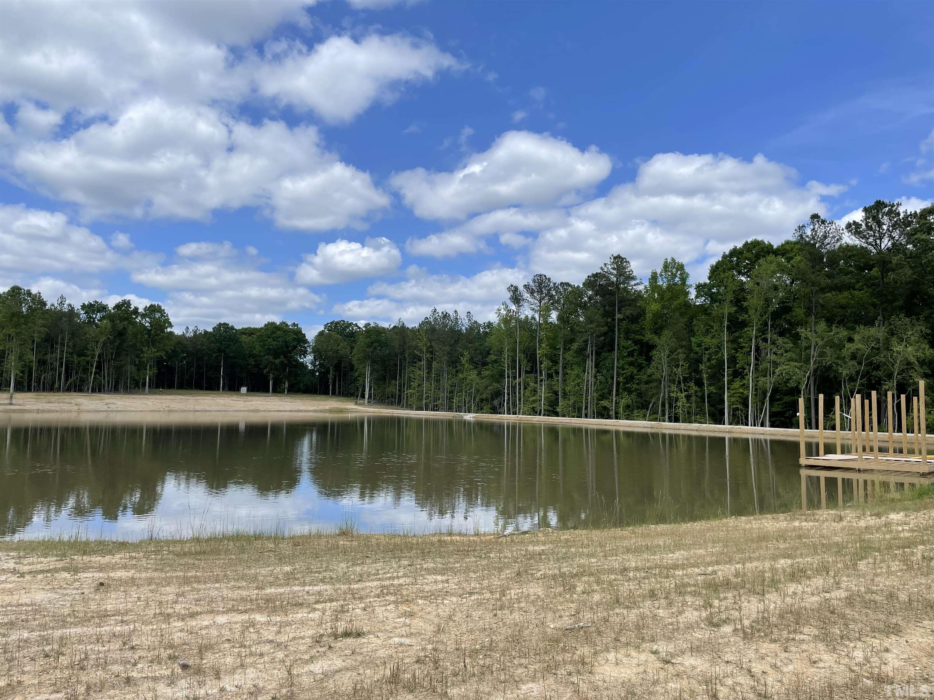 230 Bealy Farm Road Zebulon, NC 27597 - Photo 7 of 11 a view of a lake with a big yard