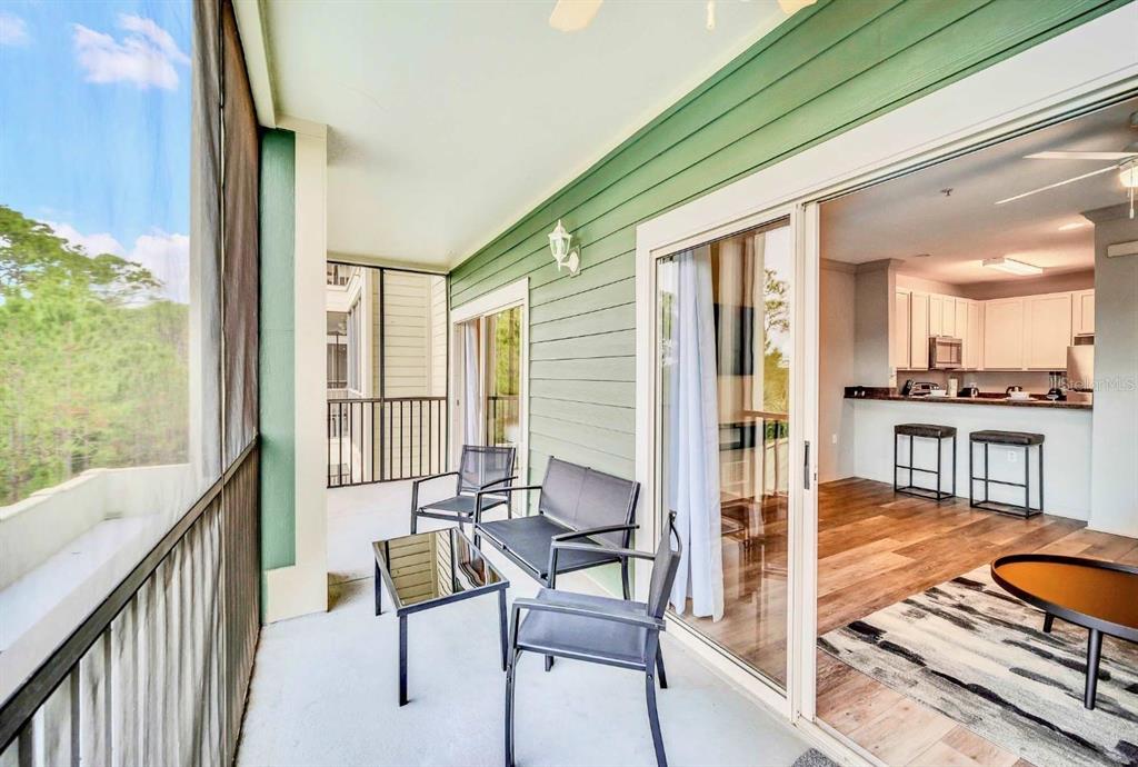 14200 Avalon Road, Unit 426 Winter Garden, FL 34787 - Photo 20 of 44 a balcony with furniture and a potted plant